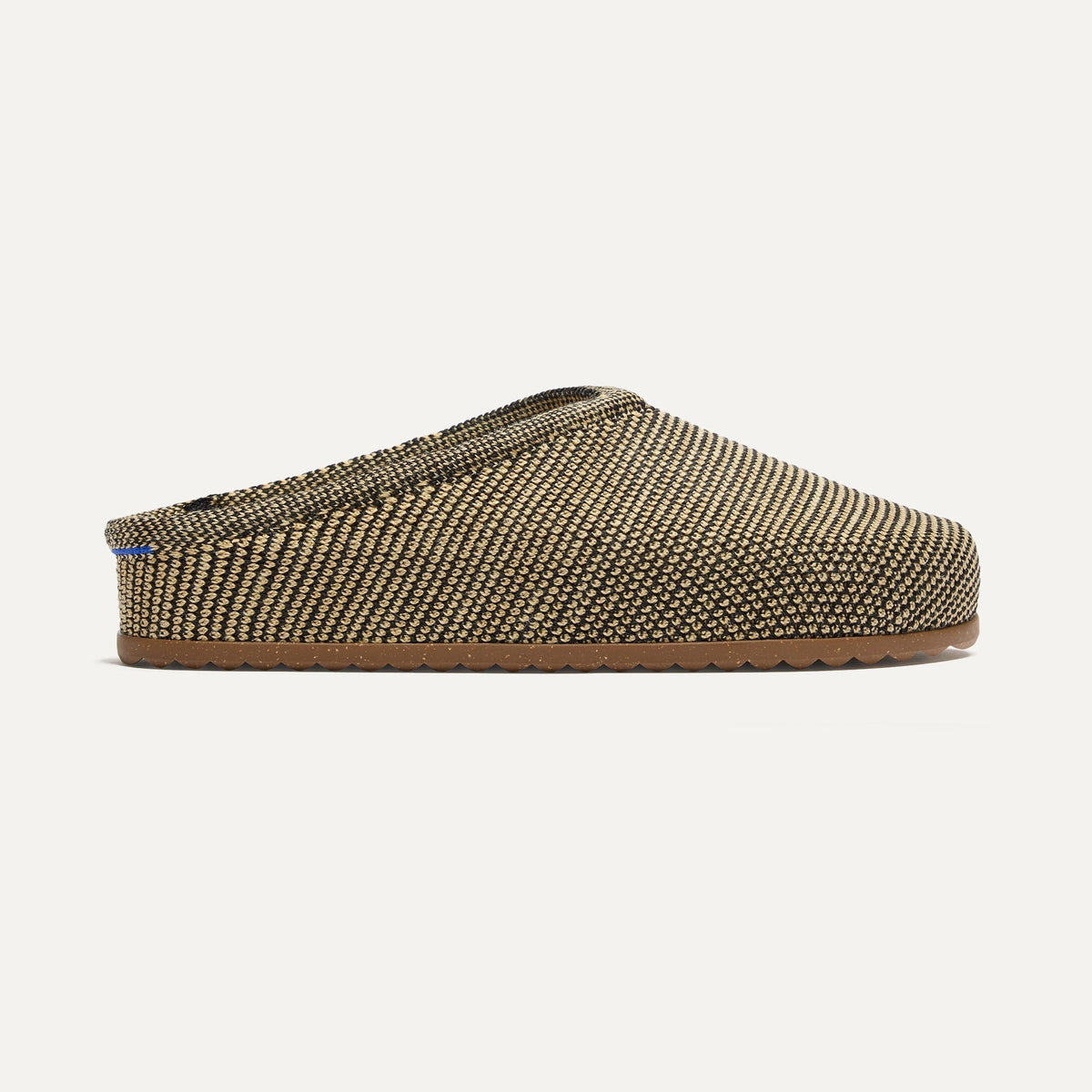 side | The Casual Clog in Toffee Raffia-Knit shown from the side.