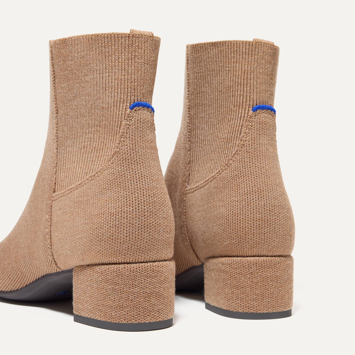 The Classic Boot in Tobacco shown from the back.