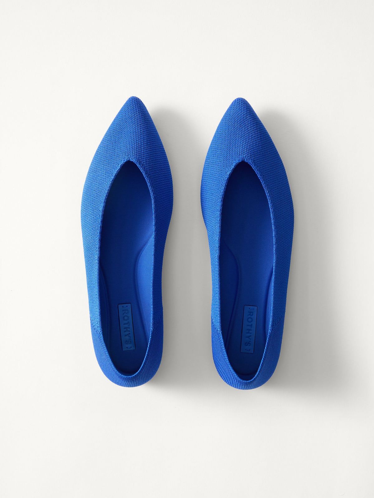 PLP | The Point III in Rothy's Blue shown from the top.