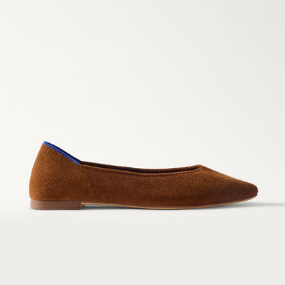 side | The Point III in ReVelvet Russet shown from the side.