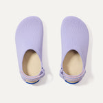 The Kids Clog in Soft Orchid shown from the top.