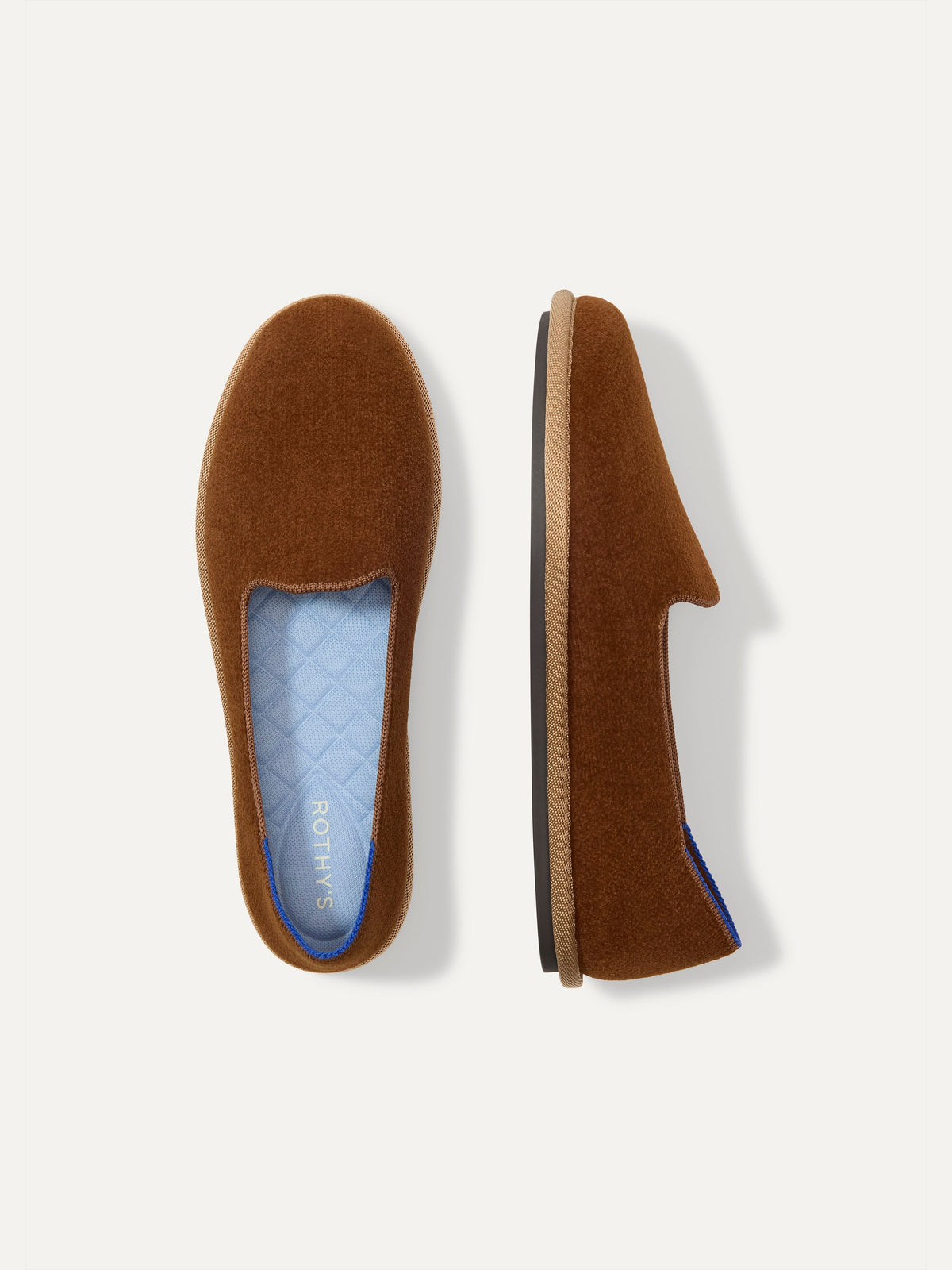PLP | The Cruiser Loafer in ReVelvet Russet shown from the top.