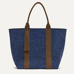 PLP |The Lightweight Tote in Dusk Open-Knit shown from the front.