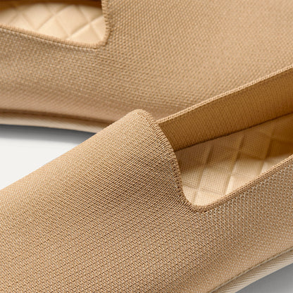 Close up of the toe and vamp of The Men's Cruiser Loafer in Husk.